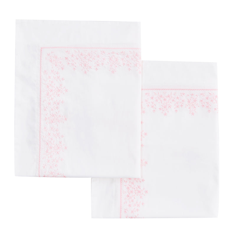 Baby's Breath Embroidered Percale Euro Sham Pairs