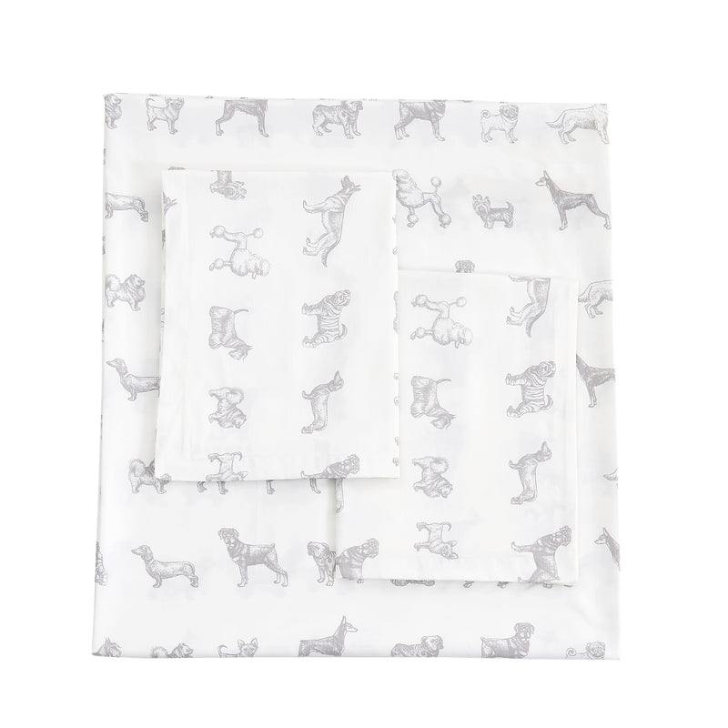 Dogs Printed Duvet Set