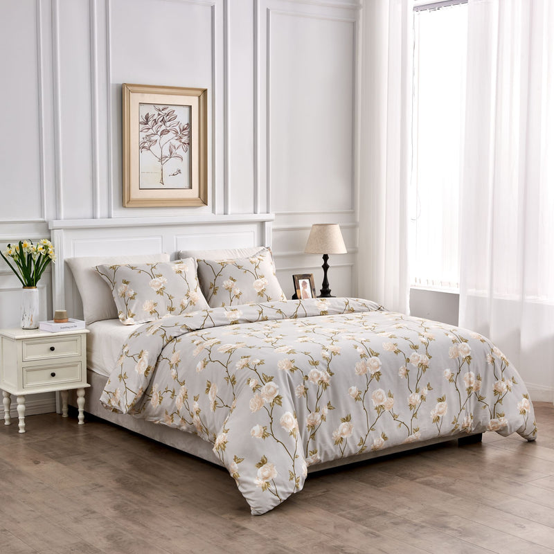 Alabaster Rose Duvet Set