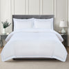 600 Thread Count Framed Sateen Embroidered Cotton Duvet Set