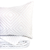 Diamond Square Cotton Quilt Set