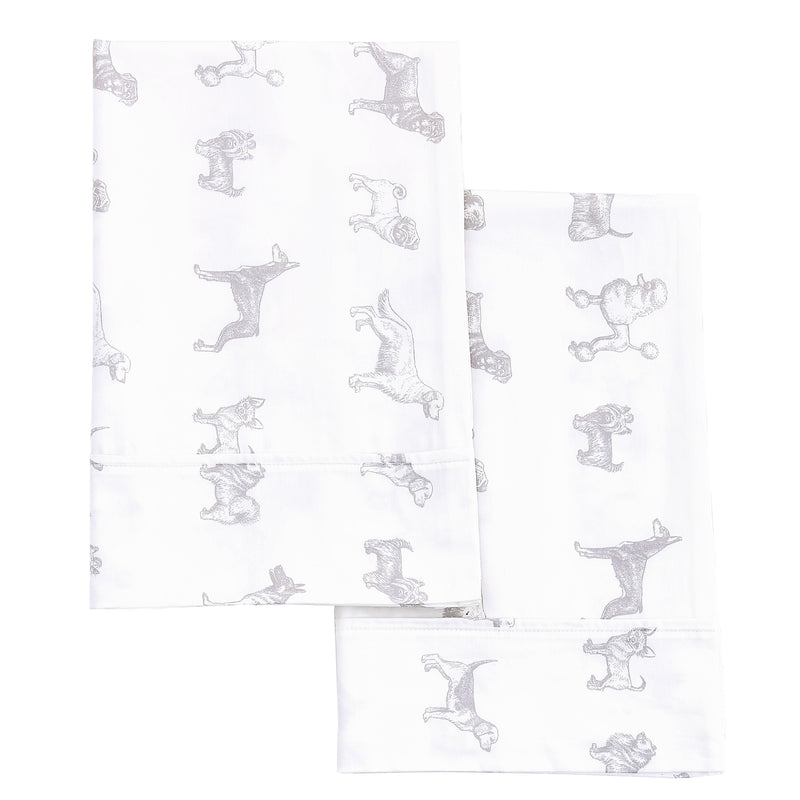 Dogs Printed Pillowcase Pair