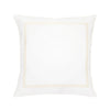 Classic Double Border Percale Cotton Euro Sham Pair