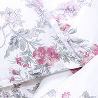 Jardin De Rose Printed Cotton Percale Duvet Set