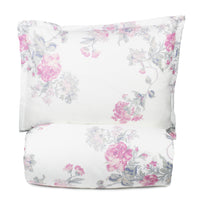 Jardin De Rose Printed Cotton Percale Duvet Set