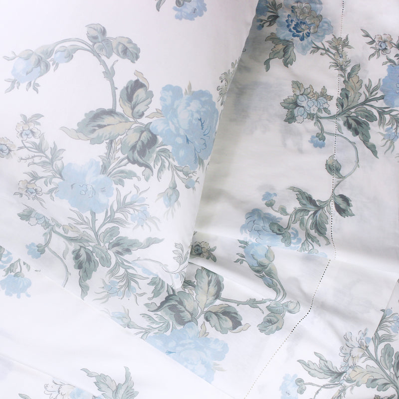 Jardin De Rose Printed Cotton Percale Sheet Set