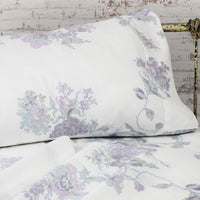 Jardin De Rose Printed Cotton Percale Sheet Set