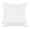 Double Scallop Embroidered Percale Euro Sham Pair