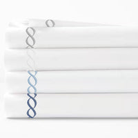 600 Thread Count Rope Embroidered Euro Sham Pairs