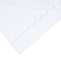 600 Thread Count Scallop Embroidered Pillowcase Pairs