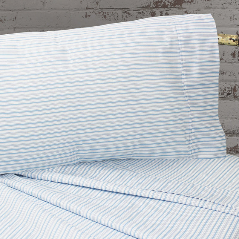 Shirt Stripes Printed Cotton Percale Pillowcases