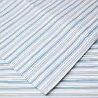 Shirt Stripes Printed Cotton Percale Sheet Set