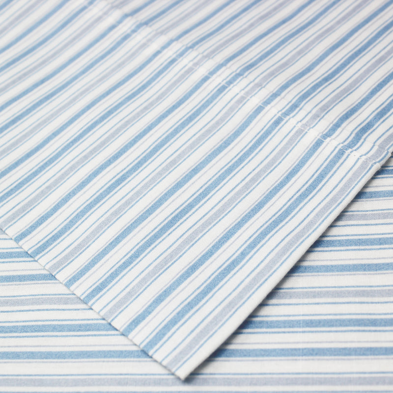 Shirt Stripes Printed Cotton Percale Pillowcases