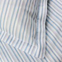 Shirt Stripes Printed Cotton Percale Duvet Set