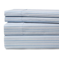 Shirt Stripes Printed Cotton Percale Sheet Set