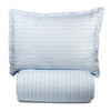 Shirt Stripes Printed Cotton Percale Duvet Set