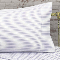 Shirt Stripes Printed Cotton Percale Pillowcases