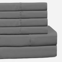 400 Thread Count Wrinkle Free Cotton Sheet Set with Extra Pillowcases