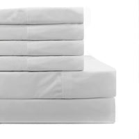 400 Thread Count Wrinkle Free Cotton Sheet Set with Extra Pillowcases