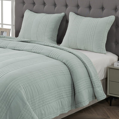 Stonewashed Cotton Quilt Set