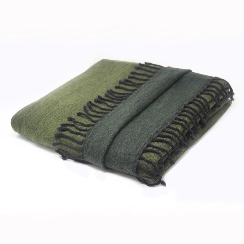 Reversible 100% Merino Wool Throw