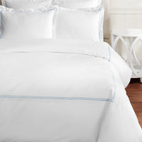 600 Thread Count Double Stripe Embroidered Duvet Set