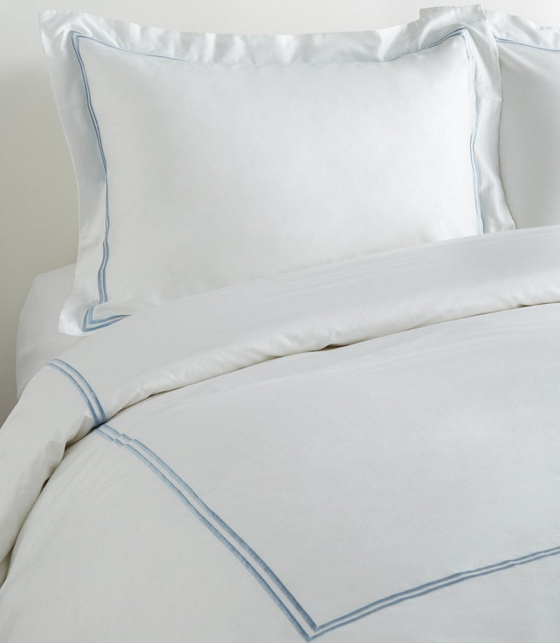 600 Thread Count Double Stripe Embroidered Duvet Set