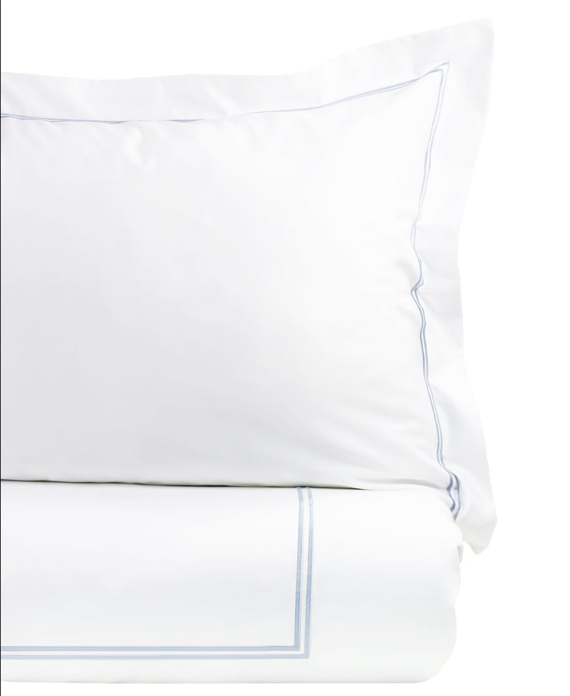 600 Thread Count Double Stripe Embroidered Duvet Set