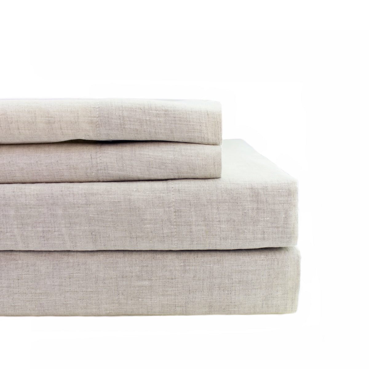 100% Linen Plain Hem Sheet Set