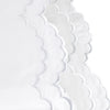 Double Scallop Embroidered Percale Sheet Set
