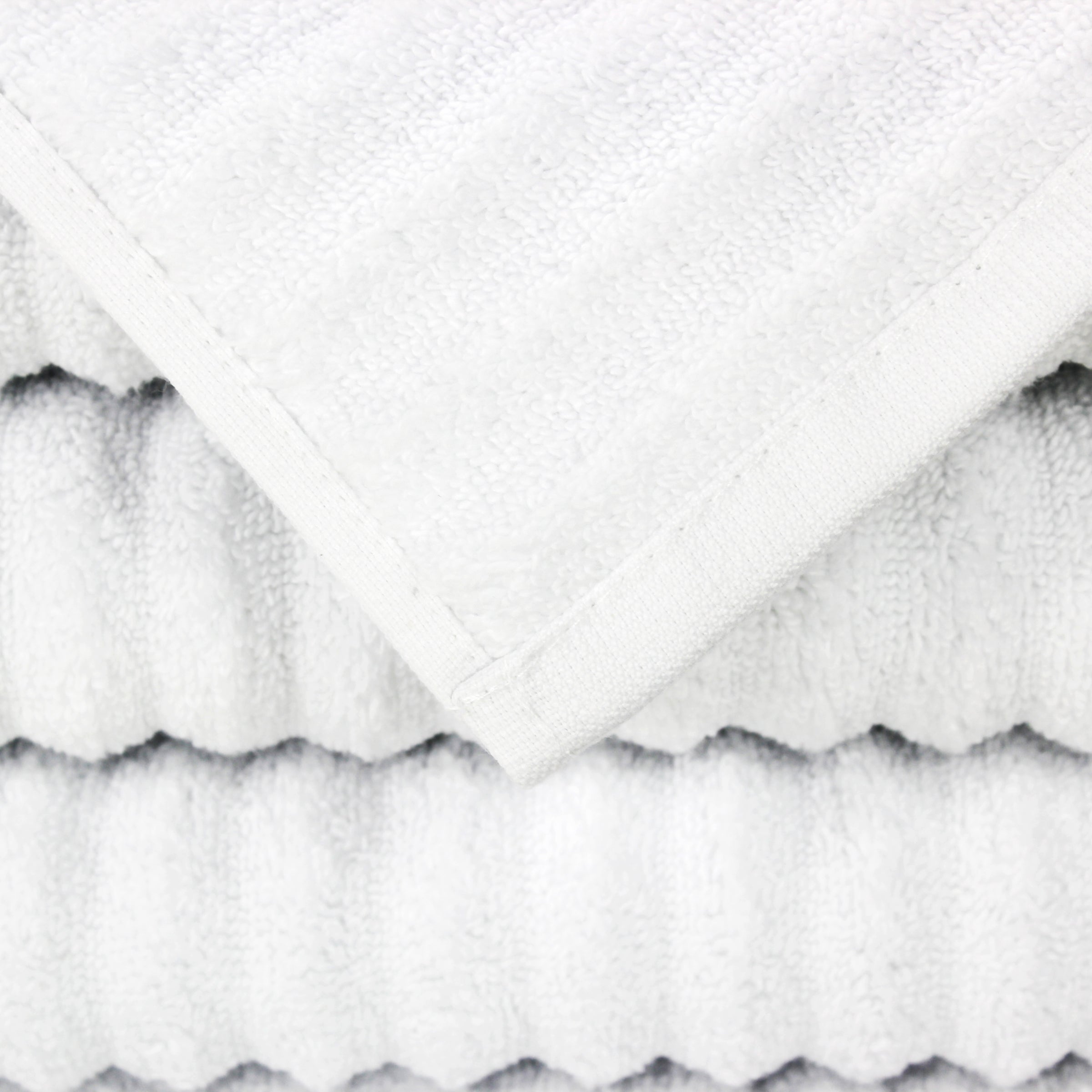 100% Turkish Cotton Ribbed 6 Piece Towel Set – Laytner's Linen & Home