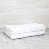 100% Turkish Cotton Ribbed Bath Sheets 2 Piece Set