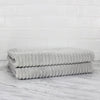 100% Turkish Cotton Ribbed Bath Sheets 2 Piece Set