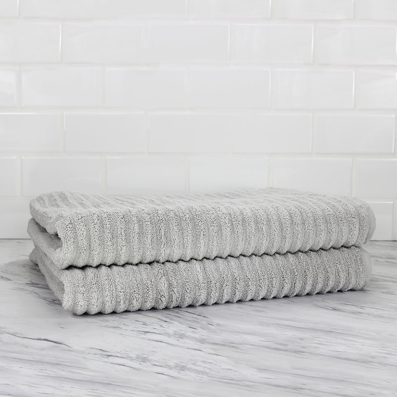 100% Turkish Cotton Ribbed Towels