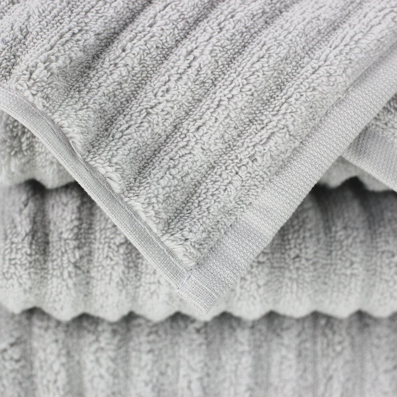 100% Turkish Cotton Ribbed Bath Sheets 2 Piece Set