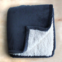 Sherpa Velvet Throw