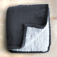 Sherpa Velvet Throw
