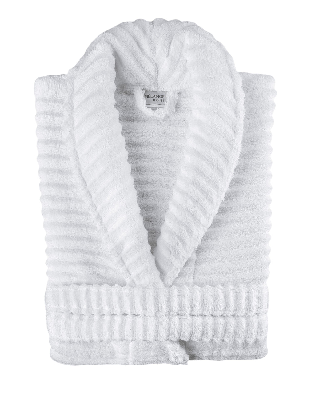 100% Turkish Cotton Ribbed Bath Robe