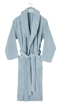 100% Turkish Cotton Ribbed Bath Robe