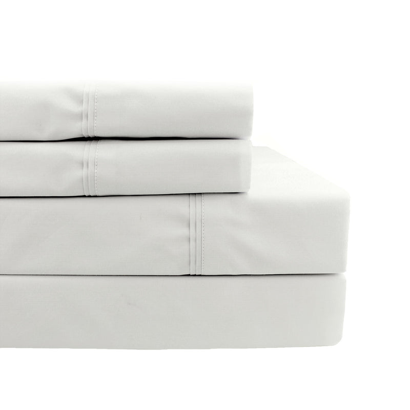 Double Pleat Percale Sheet Set