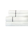 Single Stripe Embroidered Percale Sheet Set