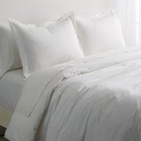 Double Pleat Percale Duvet Set
