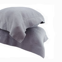 100% Linen Plain Hem Pillow Shams