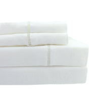 100% Linen Ladder Hemstitch Sheet Set