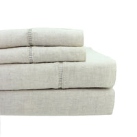 100% Linen Ladder Hemstitch Sheet Set