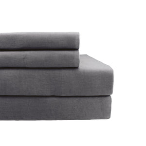 100% Linen Plain Hem Sheet Set