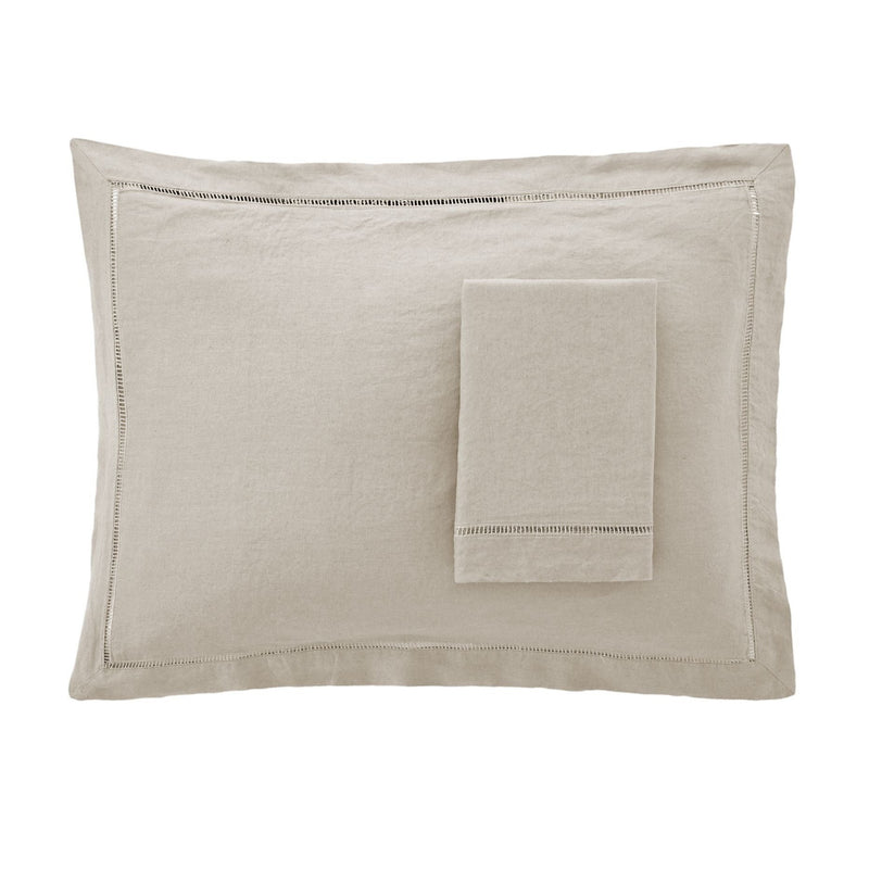 100% Linen Ladder Hem Pillow Shams