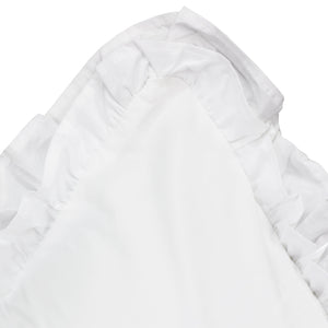 Double Ruffle Percale Duvet Set