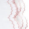 Double Scallop Embroidered Percale Sheet Set