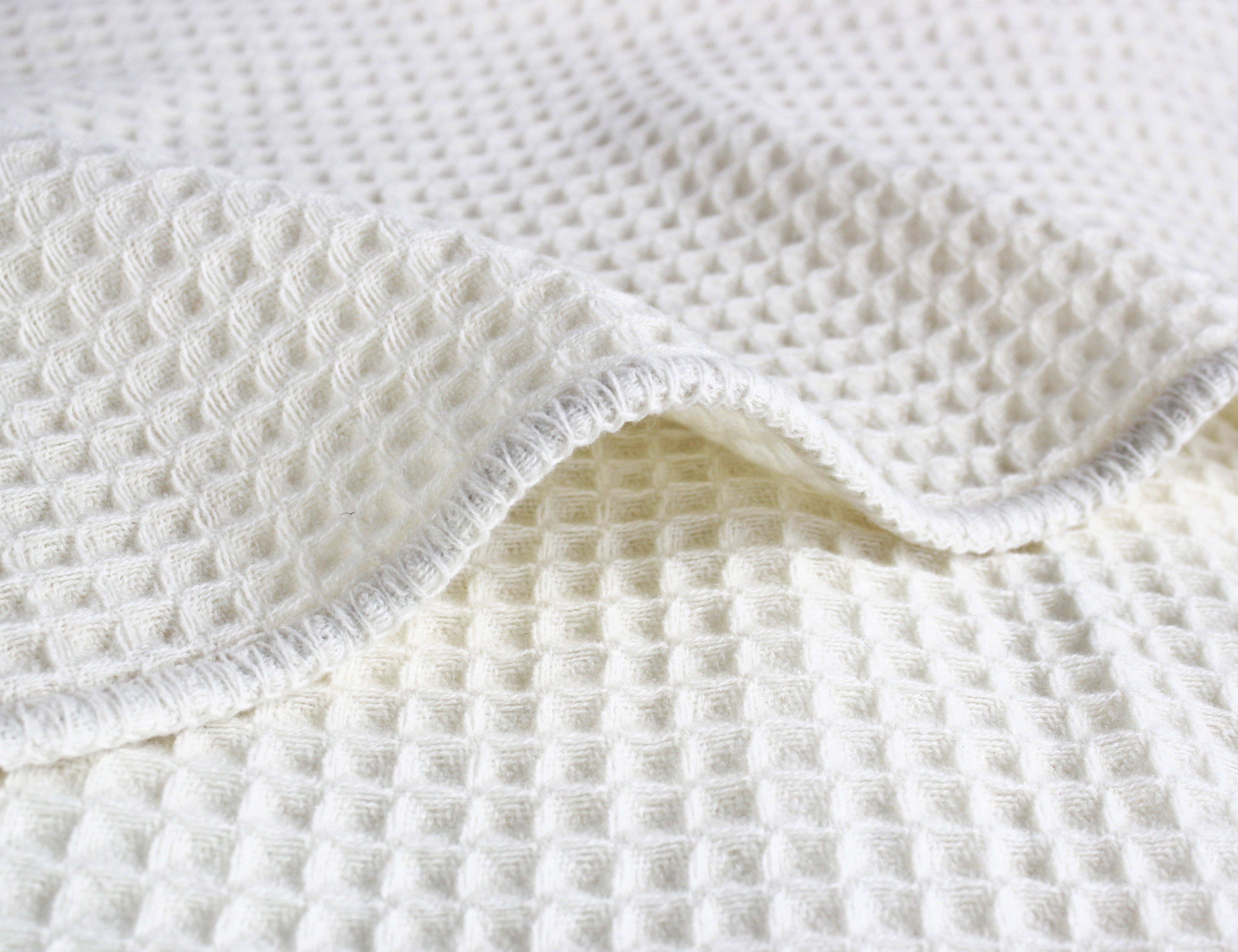 Ivory waffle sale blanket